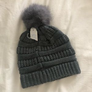 Gray Knit Beanie